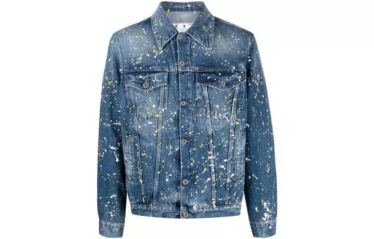 Мужская джинсовая куртка Off-White, синий