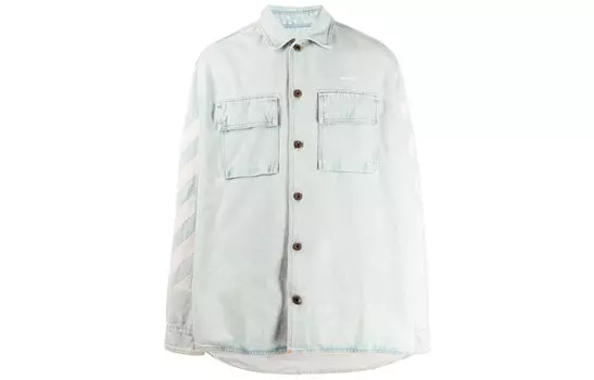 Мужская джинсовая куртка Off-White, голубой