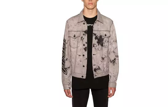 OFF-WHITE Мужская джинсовая куртка, цвет Gray