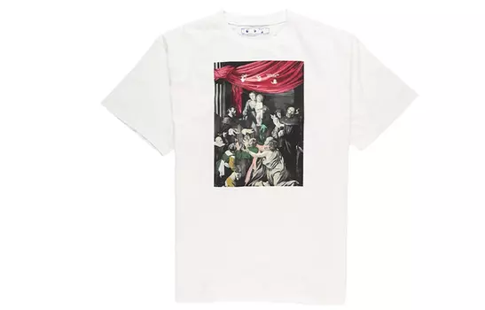 OFF-WHITE Мужская футболка, Белый