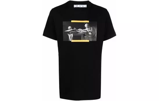 OFF-WHITE Мужская футболка, Черный