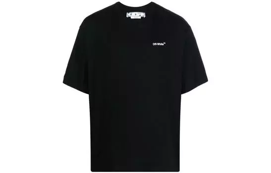 OFF-WHITE Мужская футболка, Черный