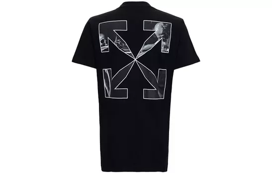 Футболка мужская Off-White Writing Arrows, черный / серый