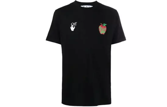 Футболка мужская Off-White Apple Print, черный