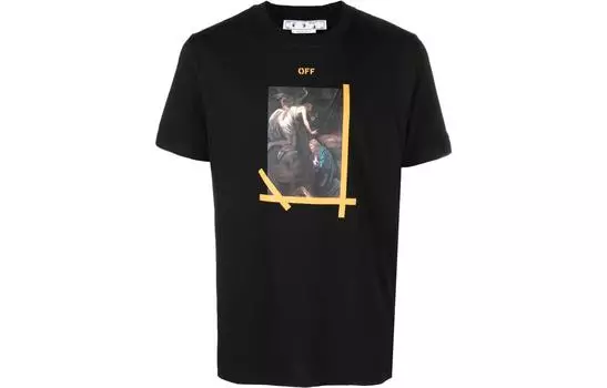 OFF-WHITE Мужская футболка, цвет Black