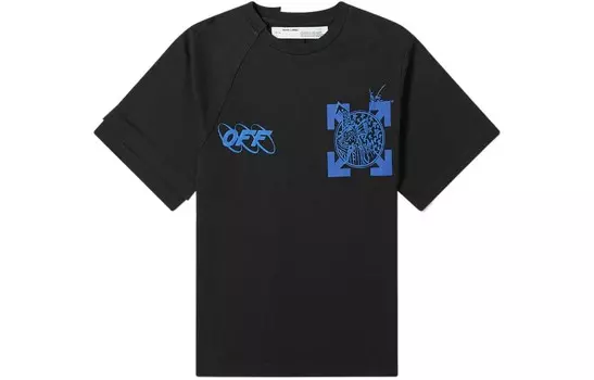 OFF-WHITE Мужская футболка, цвет Black