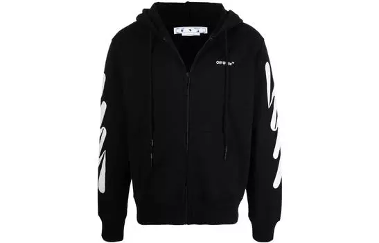 Куртка мужская Off-White на молнии, черный / белый