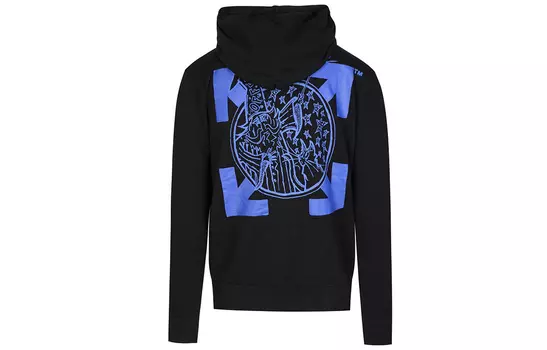 Куртка мужская Off-White Graphic Logo, черный / синий