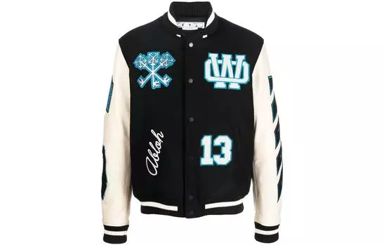 Куртка мужская Off-White Witch Logo, черный / белый