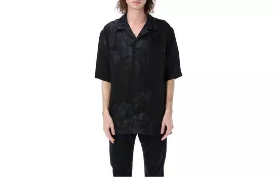 Рубашка мужская Off-White с короткими рукавами, черный