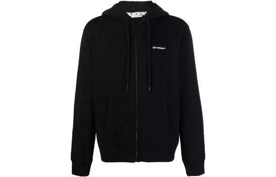 Толстовка мужская Off-White на молнии, черный