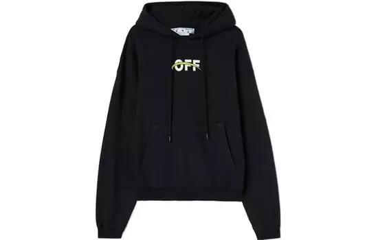 Толстовка мужская Off-White в индустриальном стиле, черный