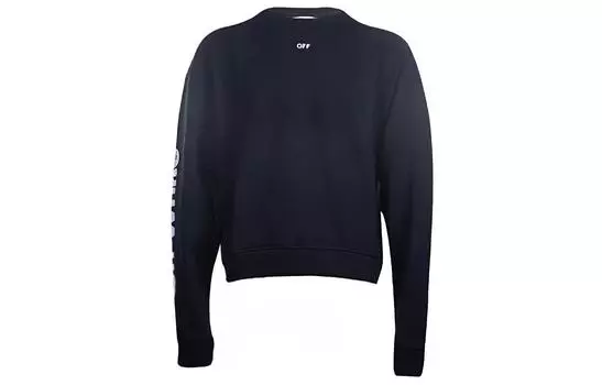 Толстовка мужская Off-White с принтом, черный / синий / белый