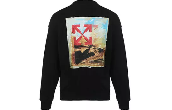 Толстовка мужская Off-White Arrow On Canvas Print, черный