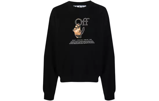 Толстовка мужская Off-White Caravaggio Hands Off, черный
