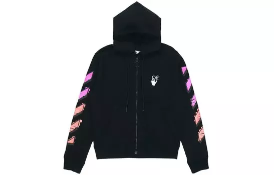 Худи мужская Off-White на молнии, черный