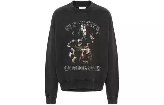 OFF-WHITE Мужская толстовка, цвет Black