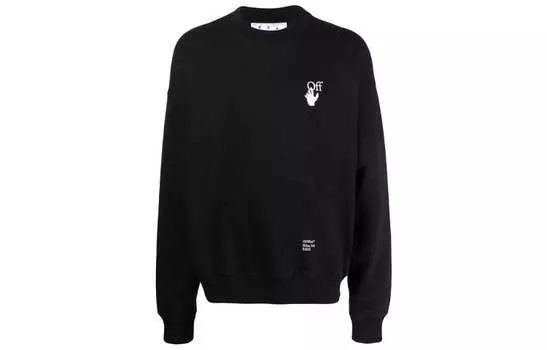 OFF-WHITE Мужская толстовка, цвет Black