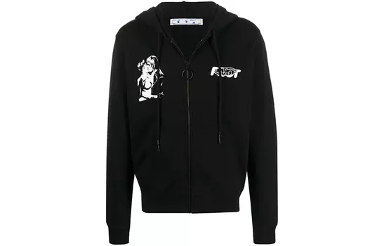 Толстовка мужская Off-White Kiss 21, черный
