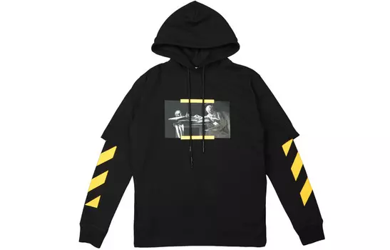 OFF-WHITE Мужская толстовка, цвет Black