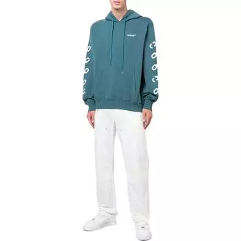 Толстовка мужская Off-White с капюшоном, синий