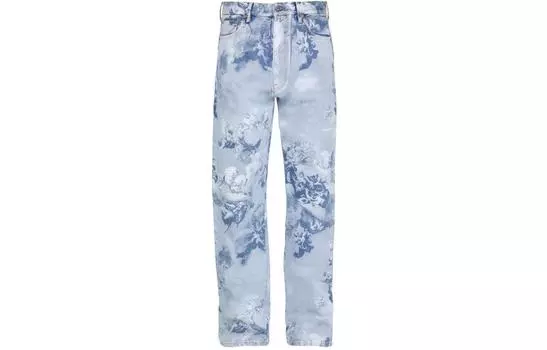Джинсы мужские Off-White Skate All-Over Graphic, синий