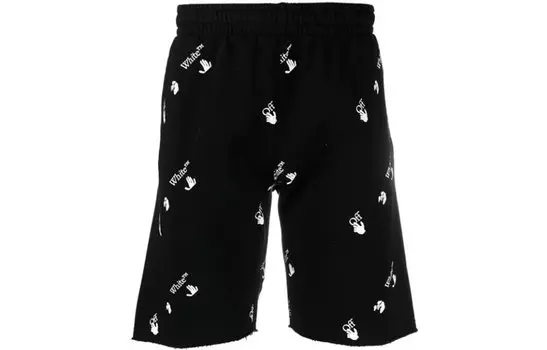 Шорты мужские Off-White All Over Logo, черный