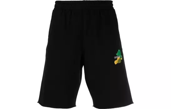 OFF-WHITE Мужские повседневные шорты, цвет Black