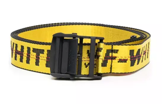 OFF-WHITE Мужской кожаный ремень, Yellow