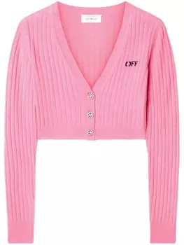 Off-White мы Перевернутый кардиган, розовый