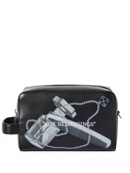 Off-White несессер Quote Bookish, черный