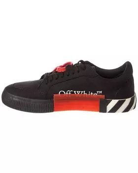 Off-White низкие кроссовки из вулканизированной парусины, черный