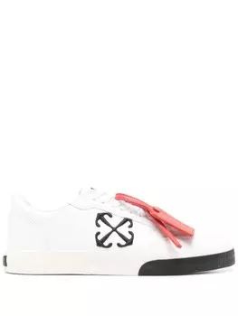 Off-White новые вулканизированные низкие кеды, белый