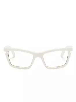 Off-White очки в оправе 'кошачий глаз', белый