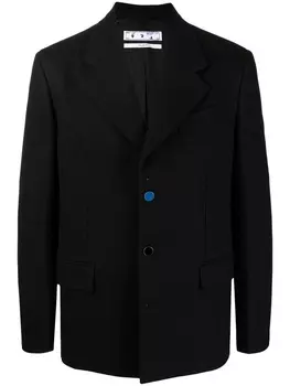 Off-White однобортный пиджак, черный
