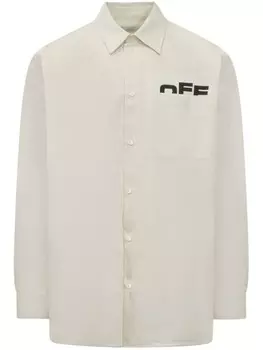 Off-White Off Shared рубашка, белый