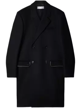 Off-White пальто из вирджинской шерсти с молнией, черный