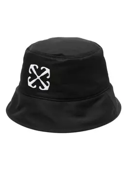Off-White панама с вышивкой Arrows, черный