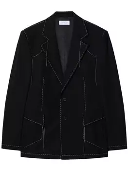 Off-White пиджак Stitch, черный