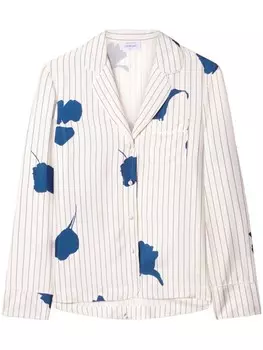 Off-White пижамная рубашка в полоску, белый