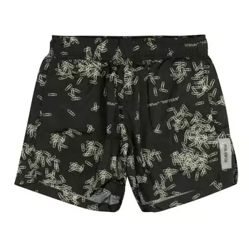 Off-White Плавки-шорты Paperclip Black