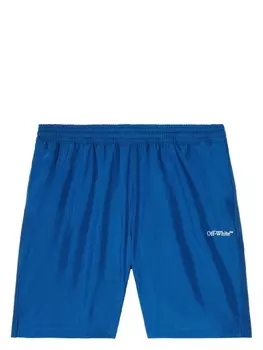 Off-White плавки-шорты с логотипом Arrows, синий