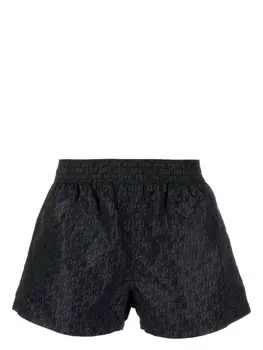 Off-White плавки-шорты с монограммой, черный