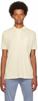 Off-White Поло Riviera Sunspel