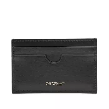 Off-White Простой футляр для визиток Jitney, черный