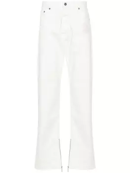 Off-White прямые джинсы 90's Logo Skate, белый