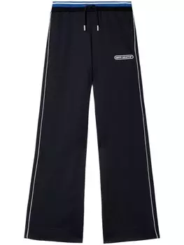 Off-White прямые спортивные брюки с принтом, черный