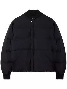 Off-White пуховик с логотипом Arrows, черный