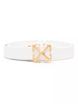 Off-White ремень с логотипом Arrows, белый