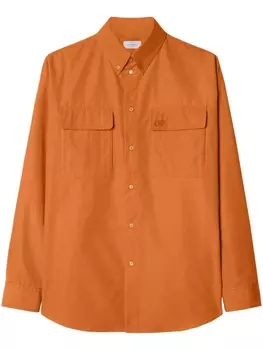 Off-White рубашка с карманами, оранжевый